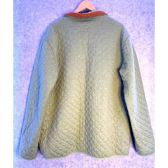 Rock Monkey Quilted Pullover, Green Size Men’s XXL, Comfortable Cotton, Snaps - Picture 7 of 7